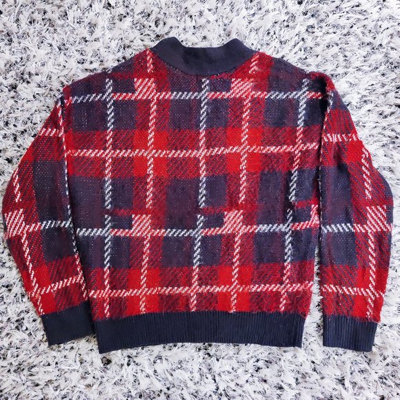 Abound Tartan Red and Blue Cardigan - Picture 7 of 7